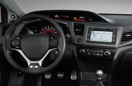 LED Backlit instrument panel and navigation display